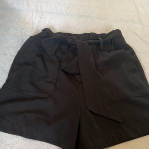 Black High-Waisted Shorts